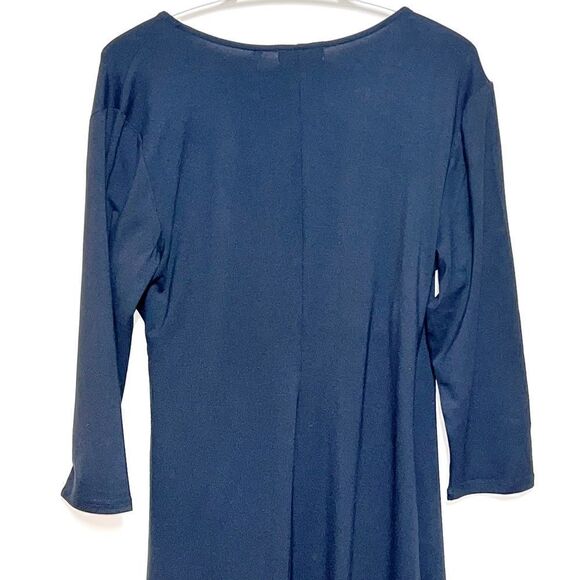 NWT Habitat 55980 Mock Wrap Dress (Core Basic) - Black Sz M/L - Picture 4 of 8